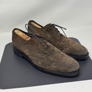 Joseph Abboud Robert Men's Wingtip Shoes rubber sole upper leather size 12